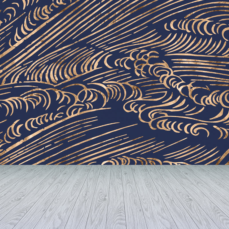 Vivolux | Zachte Kleur Moiré Patroon Behang Vlekbestendige Moderne Badkamer Wandbekleding