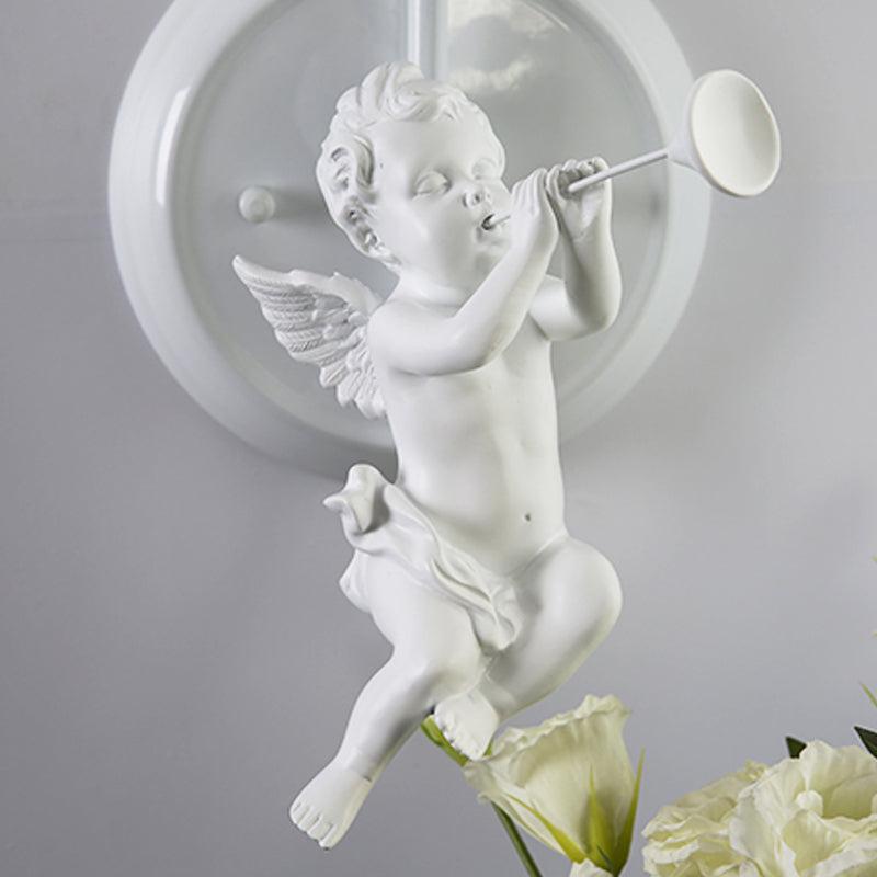 Vivolux | Kinderslaapkamer Little Angel Wandlamp met Verloopt Shade Metaal Enkele Kop Wandlamp