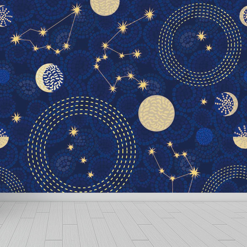 Vivolux | Pastel kleur Moderne wandschildering Behang Universum landschap Wandbekleding voor gastenkamer