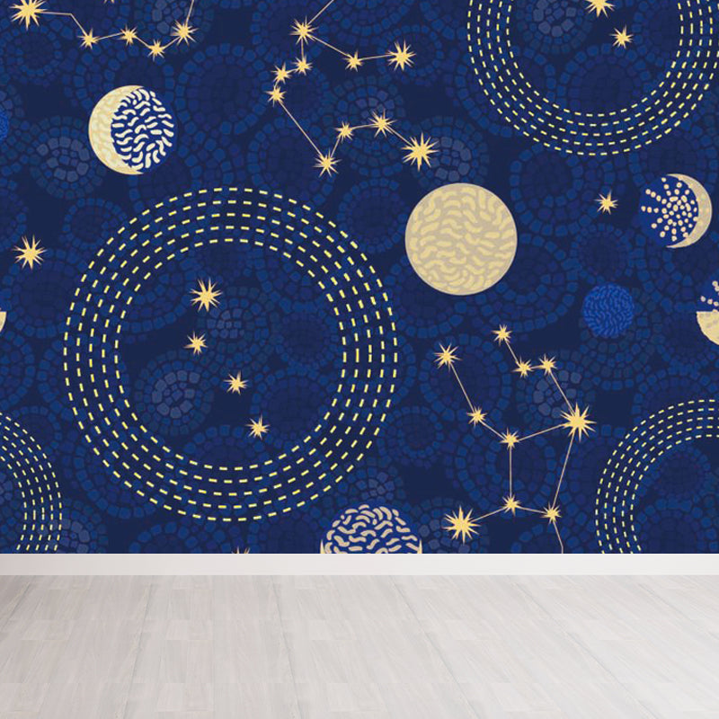Vivolux | Pastel kleur Moderne wandschildering Behang Universum landschap Wandbekleding voor gastenkamer