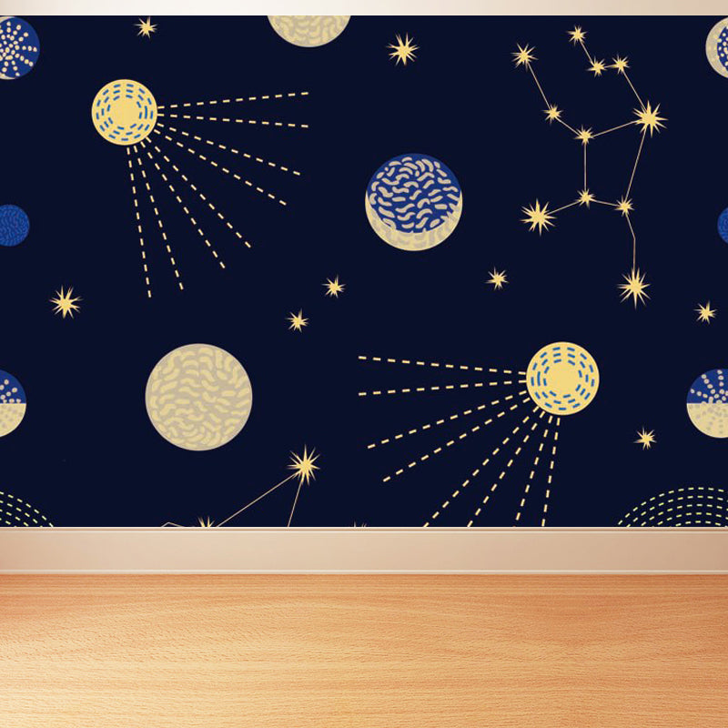 Vivolux | Pastel kleur Moderne wandschildering Behang Universum landschap Wandbekleding voor gastenkamer