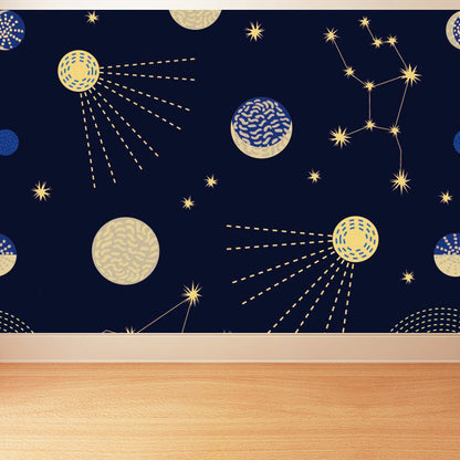Vivolux | Pastel kleur Moderne wandschildering Behang Universum landschap Wandbekleding voor gastenkamer