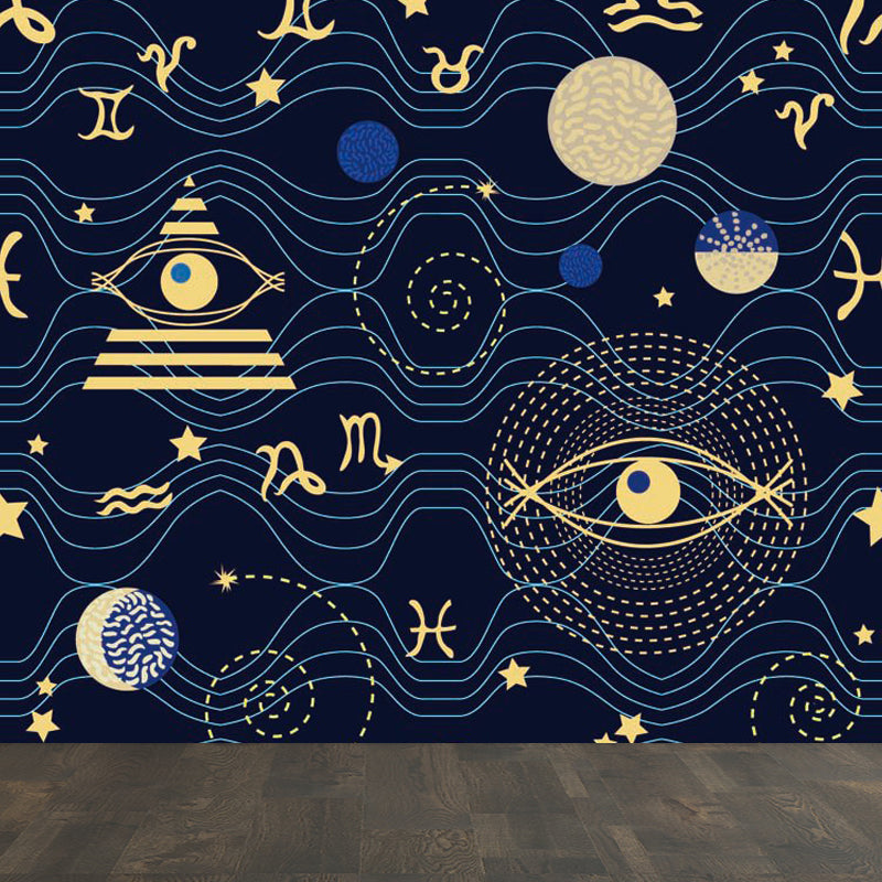 Vivolux | Pastel kleur Moderne wandschildering Behang Universum landschap Wandbekleding voor gastenkamer