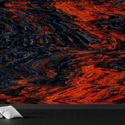 Vivolux | Großes abstraktes Muster Tapete dekorative zeitgenössische Esszimmer Wandkunst