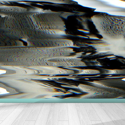 Vivolux | Großes abstraktes Muster Tapete dekorative zeitgenössische Esszimmer Wandkunst