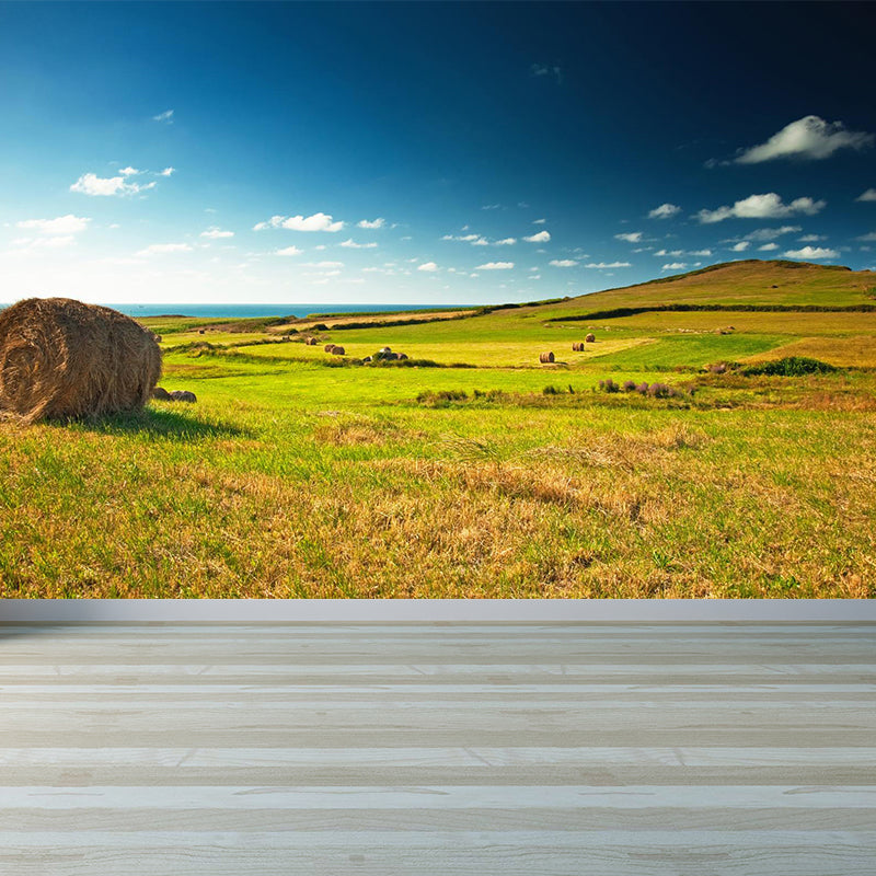 Vivolux | Große Stängel Stoppel Wandmalerei Dekor Wohnzimmer Naturszene Wandbekleidung in Lichtfarbe, Wasserdicht