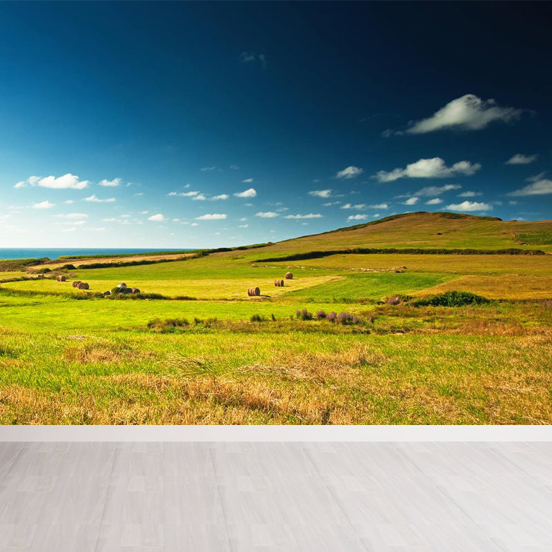 Vivolux | Große Stängel Stoppel Wandmalerei Dekor Wohnzimmer Naturszene Wandbekleidung in Lichtfarbe, Wasserdicht
