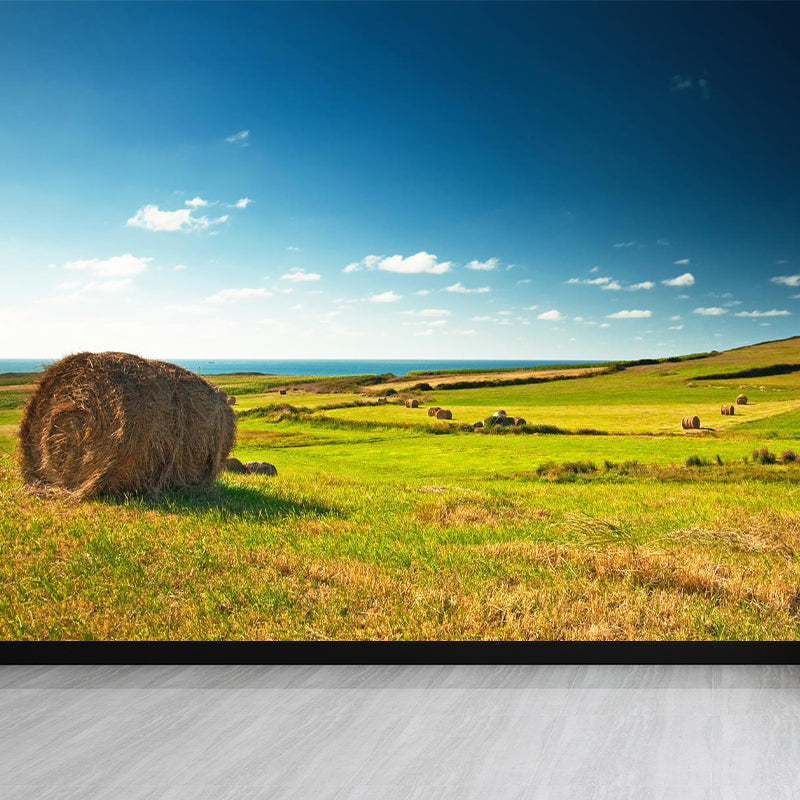 Vivolux | Große Stängel Stoppel Wandmalerei Dekor Wohnzimmer Naturszene Wandbekleidung in Lichtfarbe, Wasserdicht