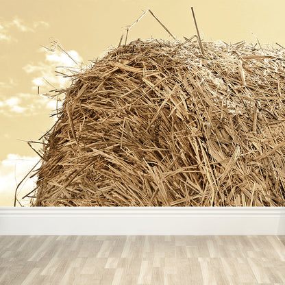 Vivolux | Große Stängel Stoppel Wandmalerei Dekor Wohnzimmer Naturszene Wandbekleidung in Lichtfarbe, Wasserdicht