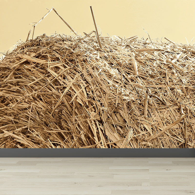 Vivolux | Große Stängel Stoppel Wandmalerei Dekor Wohnzimmer Naturszene Wandbekleidung in Lichtfarbe, Wasserdicht