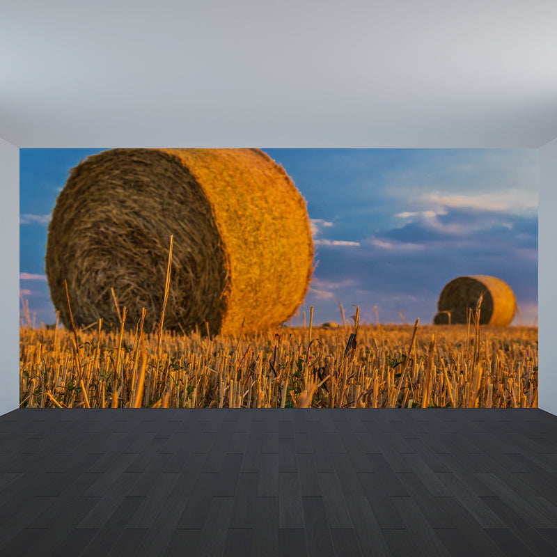 Vivolux | Große Stängel Stoppel Wandmalerei Dekor Wohnzimmer Naturszene Wandbekleidung in Lichtfarbe, Wasserdicht