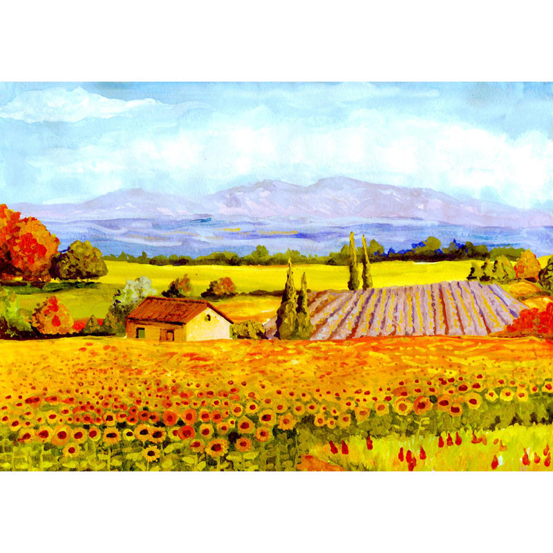 Vivolux | Natuurlijke landschapsmuurdecoratie Klassieke decoratieve woonkamer wandkunst, aangepaste maat beschikbaar