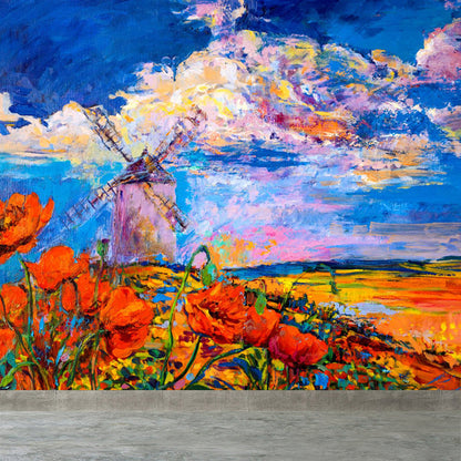 Vivolux | Natuurlijke landschapsmuurdecoratie Klassieke decoratieve woonkamer wandkunst, aangepaste maat beschikbaar