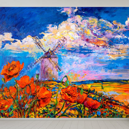 Vivolux | Natuurlijke landschapsmuurdecoratie Klassieke decoratieve woonkamer wandkunst, aangepaste maat beschikbaar