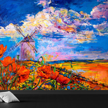 Vivolux | Natuurlijke landschapsmuurdecoratie Klassieke decoratieve woonkamer wandkunst, aangepaste maat beschikbaar