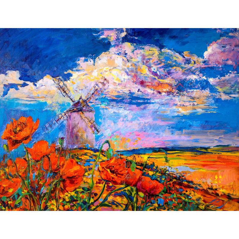 Vivolux | Natuurlijke landschapsmuurdecoratie Klassieke decoratieve woonkamer wandkunst, aangepaste maat beschikbaar