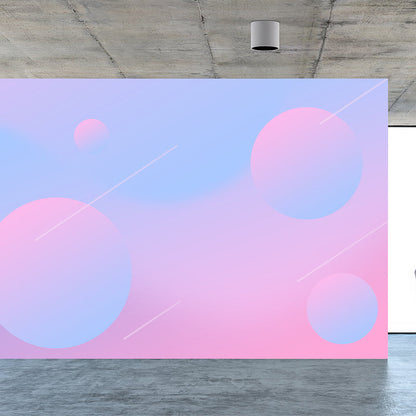 Vivolux | Geometrisch Muurbehang Zachte Kleur Moderne Stijl Wanddecoratie voor Jongeren Slaapkamer