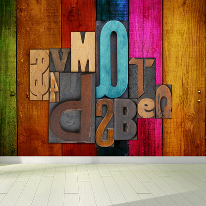 Vivolux | Coole Graffiti Muurbehang Jongenskamer Faux Metaal Wandbekleding, Op Maat Gemaakt