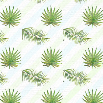 Vivolux | Tropische Bladeren Patroon Muurverf Non-woven Textuur Vlekbestendig Zachte Kleur Wandkunst voor Slaapkamer