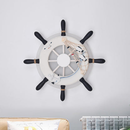 Vivolux | Rudder nachttafel wandlamp acryl LED creatieve wand sconces verlichting in lichtblauw/wit
