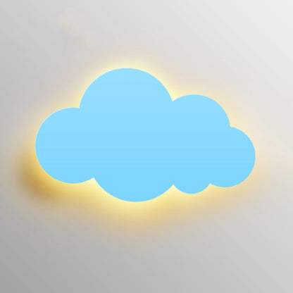 Vivolux | Cartoon LED Wandmontageverlichting Roze/Geel/Blauw Wolk Oppervlak Wandlamp met Metalic Lampenkap