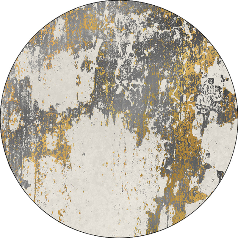 Vivolux | Grau Abstract Teppich Synthetik Industrie Teppich Waschbar Anti-Rutsch Rücken Teppich zur Dekoration