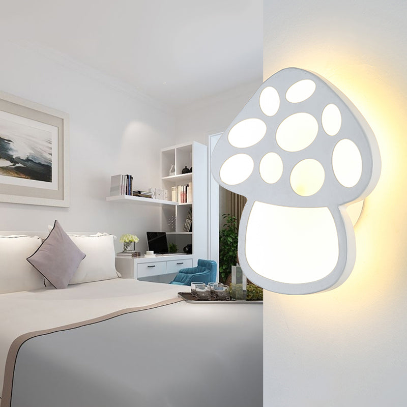Vivolux | Kinderen Slim Paddenstoel Wandlamp Acryl Wit LED Wandlamp voor Hal Badkamer