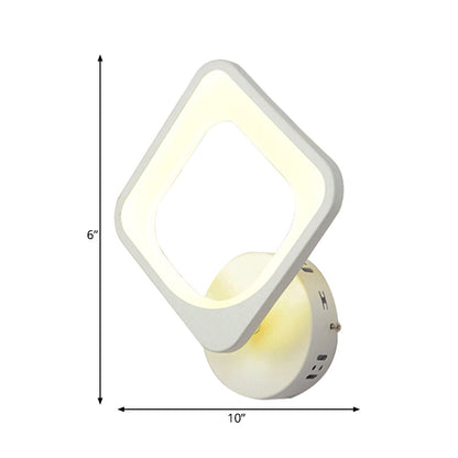 Vivolux | Vierkante Wandlamp Eenvoudige Stijl Acryl Wandlamp in Wit voor Trapgang