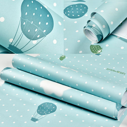 Vivolux | Feuerballon Wandkunst in sanften Farben Vinyl-Tapete für das Kinderzimmer, selbstklebend, 64,6 Quadratfuß.