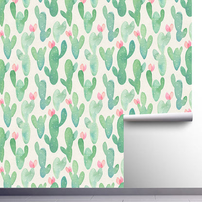 Vivolux | Waterdichte Cactus Wandbekleding Pleisterbehangrol voor Kinderen, Eenvoudig te Verwijderen