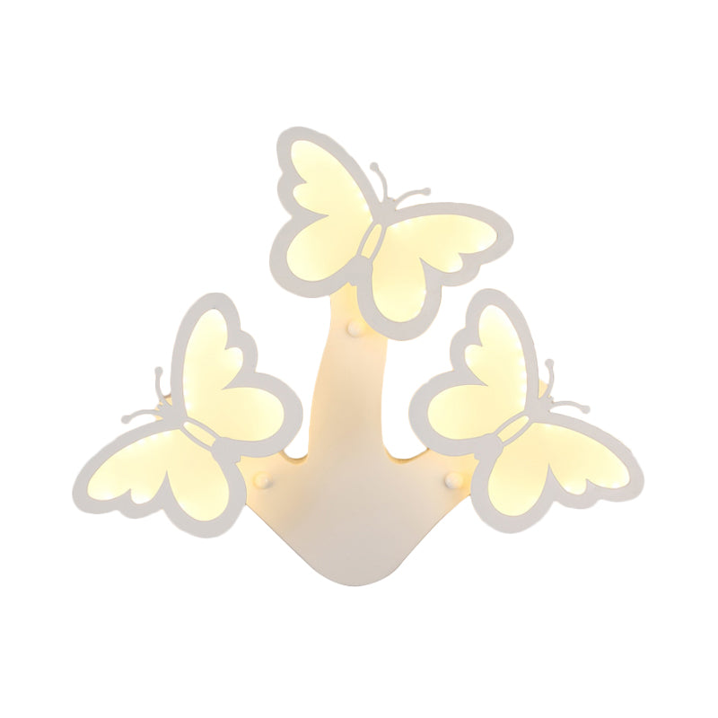 Vivolux | Acryl Schmetterling Wandlicht Foyer Wohnzimmer Romantische Wandleuchte in Weißer Ausführung