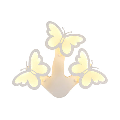 Vivolux | Acryl Schmetterling Wandlicht Foyer Wohnzimmer Romantische Wandleuchte in Weißer Ausführung