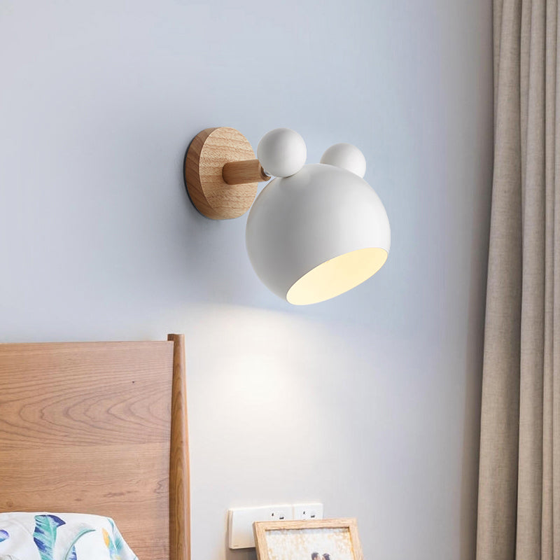 Vivolux | Draaiende Muiz Kinderkamer Wandlamp Metaal 1 Kop Macaron Loft Wandlamp