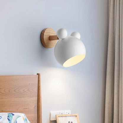 Vivolux | Draaiende Muiz Kinderkamer Wandlamp Metaal 1 Kop Macaron Loft Wandlamp