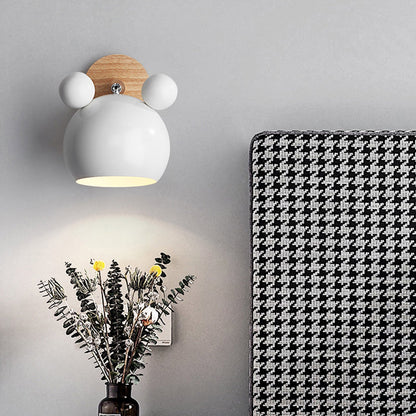 Vivolux | Draaiende Muiz Kinderkamer Wandlamp Metaal 1 Kop Macaron Loft Wandlamp