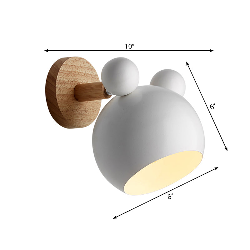 Vivolux | Draaiende Muiz Kinderkamer Wandlamp Metaal 1 Kop Macaron Loft Wandlamp