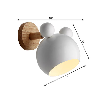 Vivolux | Draaiende Muiz Kinderkamer Wandlamp Metaal 1 Kop Macaron Loft Wandlamp