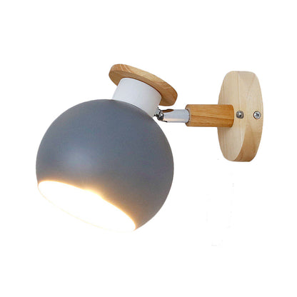 Vivolux | Draai-bare Metaal-sferische Wandlamp Kleuterklas 1 Licht Macaron Wandlamp