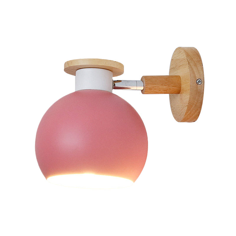 Vivolux | Draai-bare Metaal-sferische Wandlamp Kleuterklas 1 Licht Macaron Wandlamp
