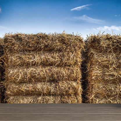 Vivolux | Moderne Scenery Gestapelde Hooi Muur Donkere Kleur Vlekbestendige Wanddecoratie voor Slaapkamer