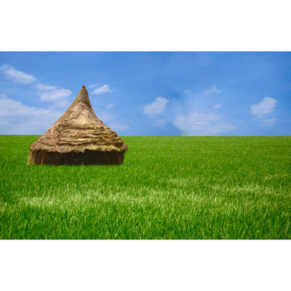 Vivolux | Moderne Scenery Gestapelde Hooi Muur Donkere Kleur Vlekbestendige Wanddecoratie voor Slaapkamer