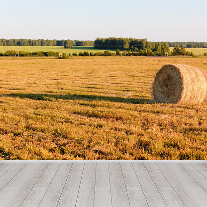 Vivolux | Farmland Heuballen Wandtapete Zeitgenössisches Vliesbehang Wanddekoration für Zuhause