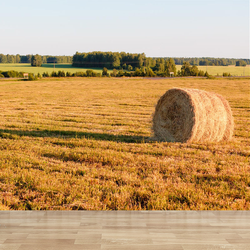 Vivolux | Farmland Heuballen Wandtapete Zeitgenössisches Vliesbehang Wanddekoration für Zuhause