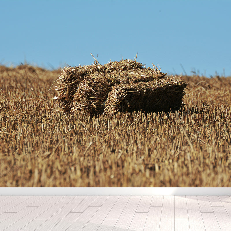 Vivolux | Farmland Heuballen Wandtapete Zeitgenössisches Vliesbehang Wanddekoration für Zuhause
