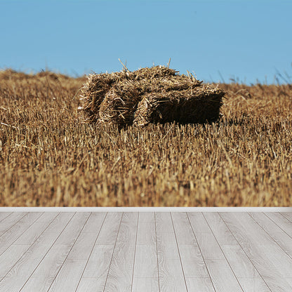Vivolux | Farmland Heuballen Wandtapete Zeitgenössisches Vliesbehang Wanddekoration für Zuhause