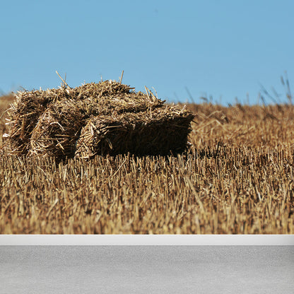 Vivolux | Farmland Heuballen Wandtapete Zeitgenössisches Vliesbehang Wanddekoration für Zuhause