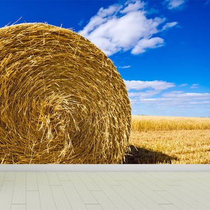 Vivolux | Feuchtigkeitsresistente Heuballen-Murale Personalisierte Moderne Wandverkleidung für Hausinterieur
