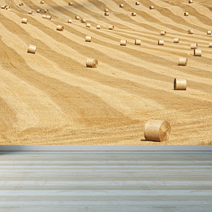 Vivolux | Feuchtigkeitsresistente Heuballen-Murale Personalisierte Moderne Wandverkleidung für Hausinterieur
