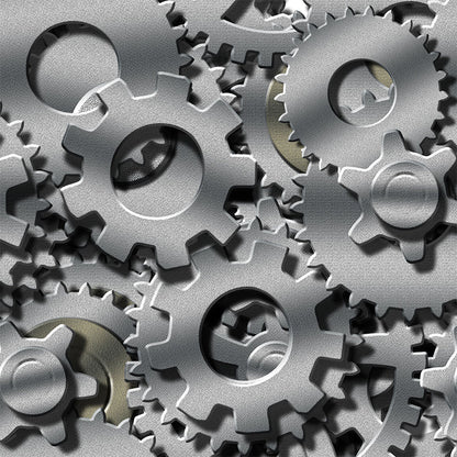 Vivolux | Dunkle Farbgear Tapete Mural Metall Steampunk Wasserabdichtung Wandkunst für Garage