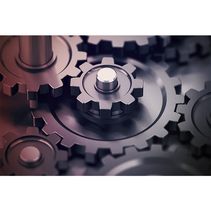 Vivolux | Dunkle Farbgear Tapete Mural Metall Steampunk Wasserabdichtung Wandkunst für Garage